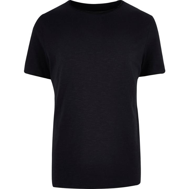 River Island Mensnavy Plain Short Sleeve T-shirt