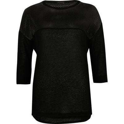 River Island Womens Mesh Panel Top