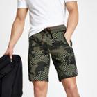 River Island Mens Superdry Camo Jersey Shorts