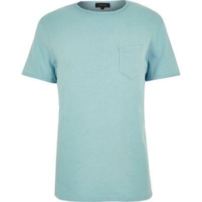 River Island Mens Raw Hem T-shirt