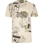 River Island Mens Only And Sons Abstract Print T-shirt