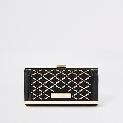 River Island Womens Studded Clip Top Purse