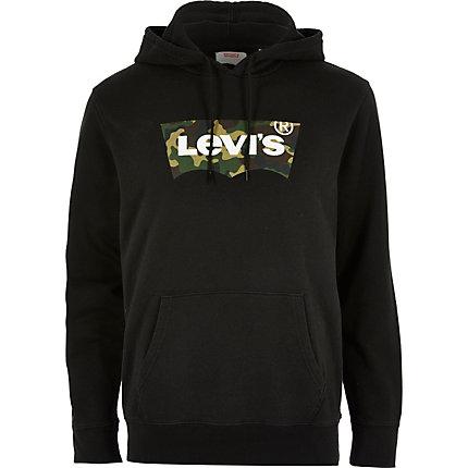Mens Levi's Camo Logo Print Hoodie