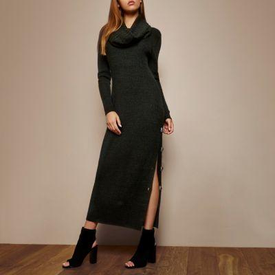 River Island Womens Ri Studio Cowl Neck Maxi Dress