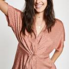 River Island Womens Leaf Print Twist Front Top