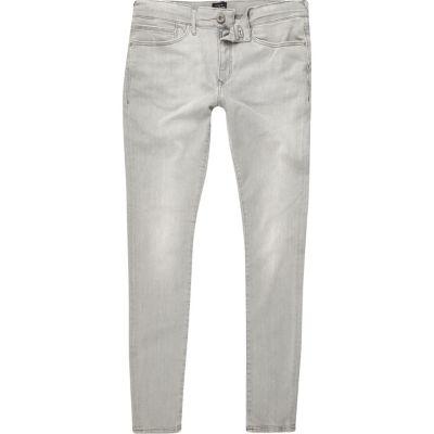 River Island Mens Wash Ollie Spray On Super Skinny Jeans
