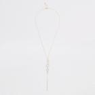 River Island Womens Rose Gold Hexagon Pendant Necklace