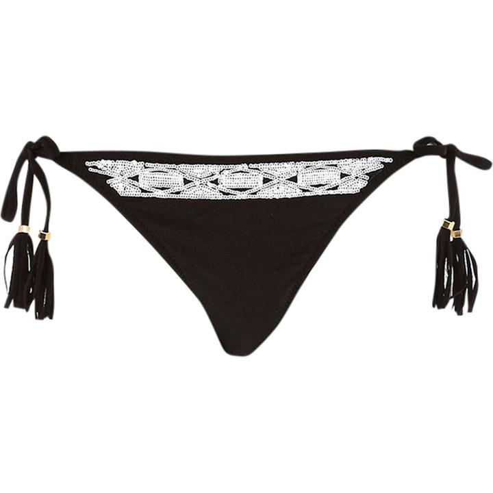 River Island Womens Sequin Embellished Bikini Bottoms