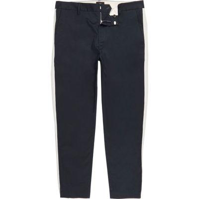 River Island Mens Big And Tall Skinny Taped Pants