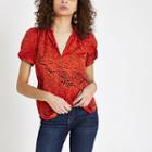 River Island Womens Printed V Neck Shell Top