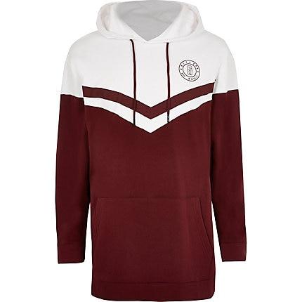 River Island Mens Only And Sons Big And Tall Blocked Hoodie