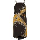 River Island Womens Print String Tie Slip Dress