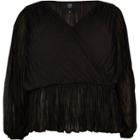 River Island Womens Plus Pleated Wrap Top