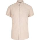 River Island Mens Short Sleeve Button-down Casual Shirt