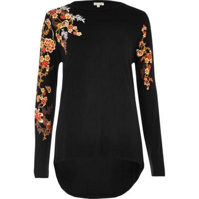 River Island Womens Floral Puff Print Top