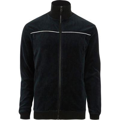 River Island Mens Only And Sons Velour Zip Up Jacket