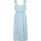 River Island Womens Denim Cut Out Midi Dress
