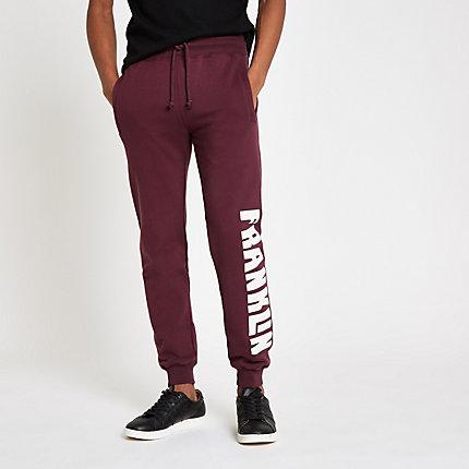 River Island Mens Franklin And Marshall Fleece Joggers