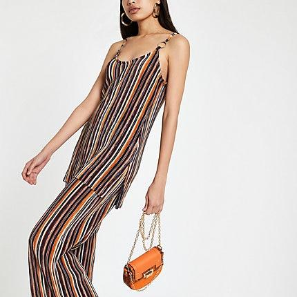 River Island Womens Stripe Tunic Top