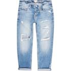 River Island Mens Distressed Dean Straight Jeans