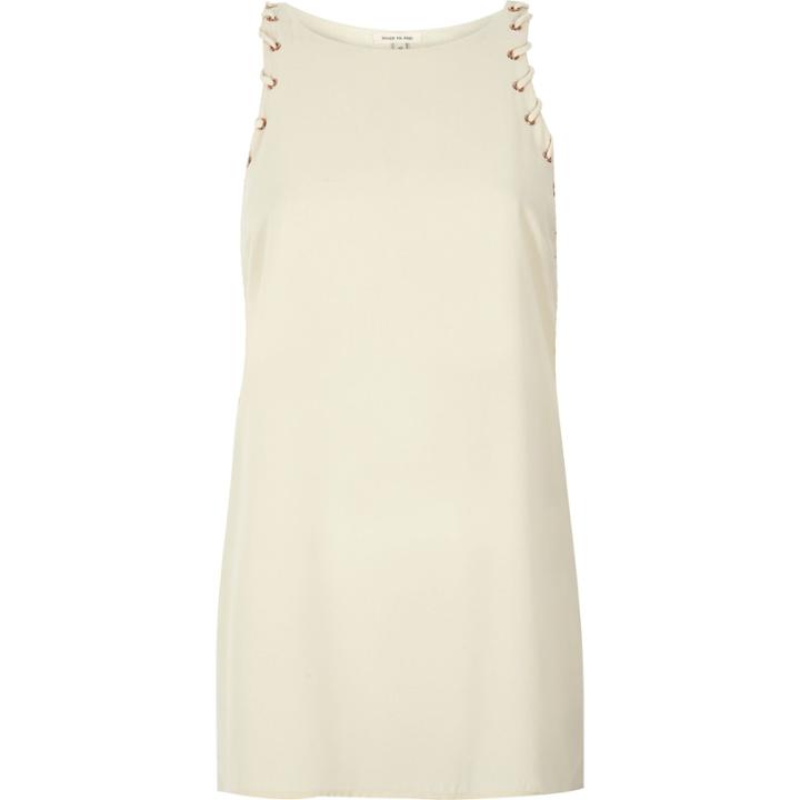 River Island Womens Eyelet Side Tank