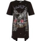 River Island Womens Print D-ring Back Band T-shirt