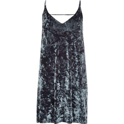 River Island Womens Marble Velvet Cami Dress