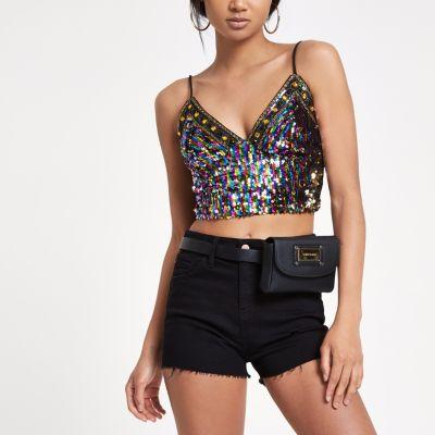 River Island Womens Sequin Embellished Bralet