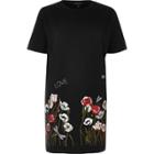River Island Womens Embroidered Hem Oversized T-shirt