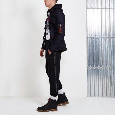 River Island Mens Blood Brother Side Panel Joggers