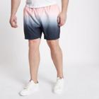 River Island Mens Big And Tall And Grey Ombre Swim Trunks