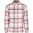 River Island Mens Check Long Sleeve Regular Fit Overshirt