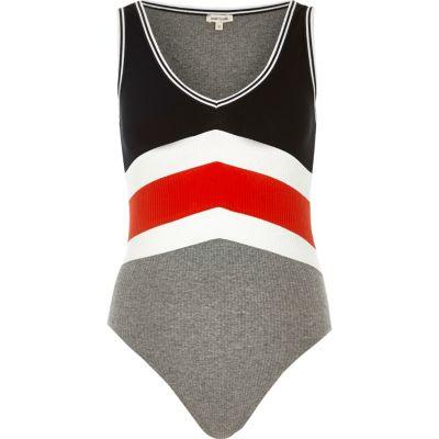 River Island Womens Chevron Print Bodysuit
