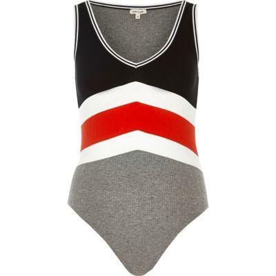 River Island Womens Chevron Print Bodysuit