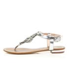 River Island Womens Silver Embellished Sandals