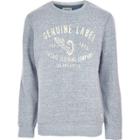 River Island Mensgrey Jack & Jones Vintage Soft Sweatshirt