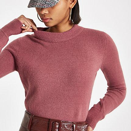 River Island Womens Knit Asymmetric Hem Jumper
