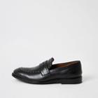 River Island Mens Leather Studded Loafers
