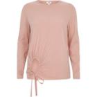 River Island Womens Keyhole Front Long Sleeve Top