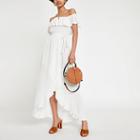 River Island Womens White Bardot Maxi Dress