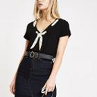 River Island Womens Scarf Neck Loose Fit T-shirt