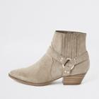 River Island Womens Western Buckle Boots