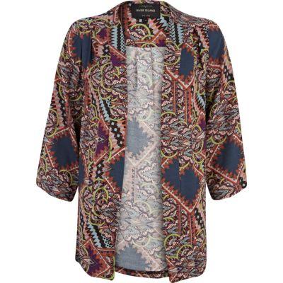 River Island Womens Tile Print Kimono