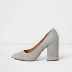 River Island Womens Block Heel Court Shoes