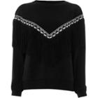 River Island Womens Tassel Front Embroidered Sweatshirt