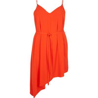 River Island Womens Ri Plus Asymmetric Slip Dress