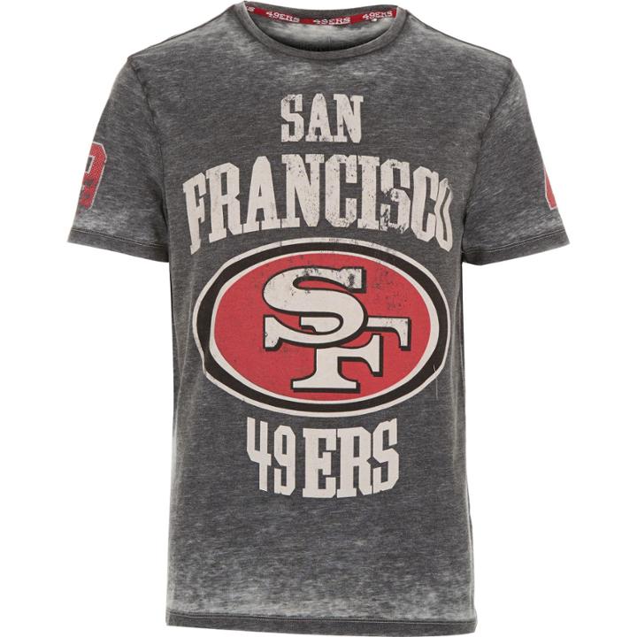 River Island Mensgrey Nfl 49ers Team Print T-shirt