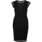 River Island Womens Mesh Corset Front Dress