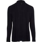 River Island Mens Big And Tall Cable Knit Cardigan