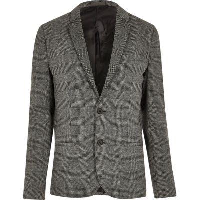 River Island Mens Big And Tall Check Blazer